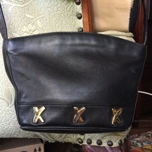 Purse by Paloma Picasso black leather
